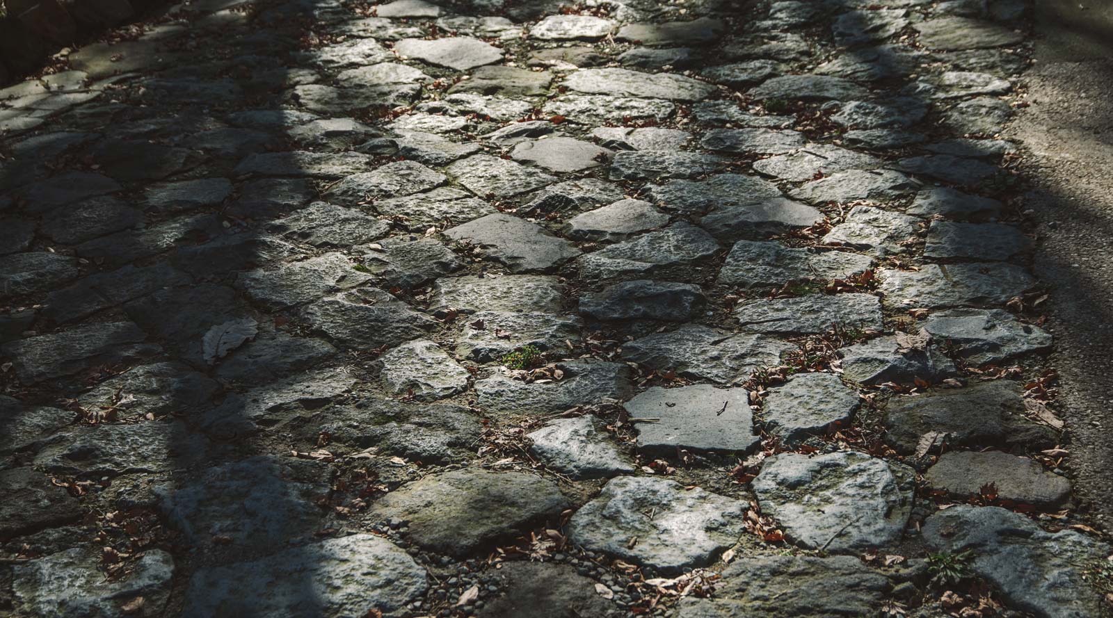 the old cobblestone paths
